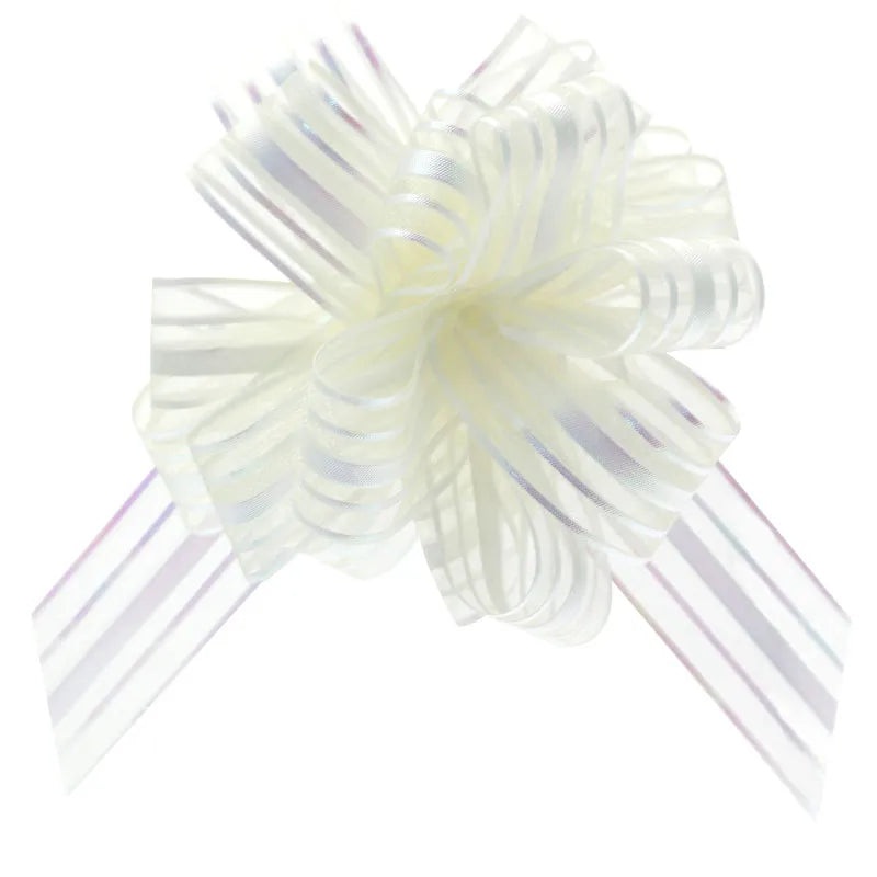Organza Pull Bow x 31mm – Ivory