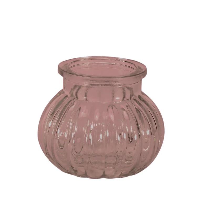 Veneto Glass Bubble Jar – 7.5cm – Pink