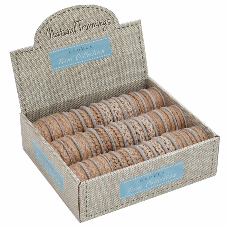 1 Roll Selected at Random Natural Braided Jute Trim – 2m