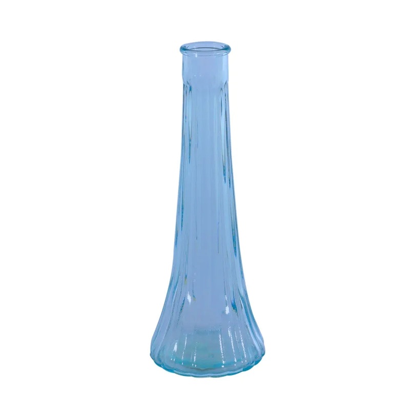 Ashley Glass Bud Vase – H21cm – Blue