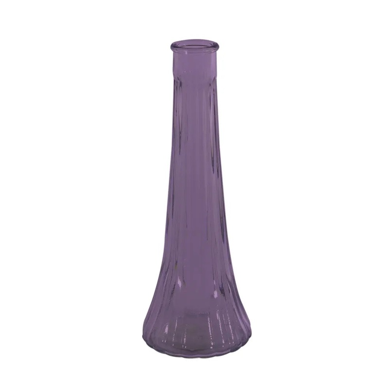Ashley Glass Bud Vase – H21cm – Lilac