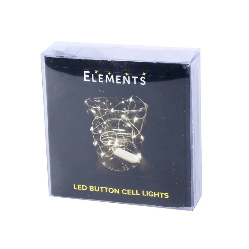 Elements LED Button Cell Light 20 Bulbs Cool White