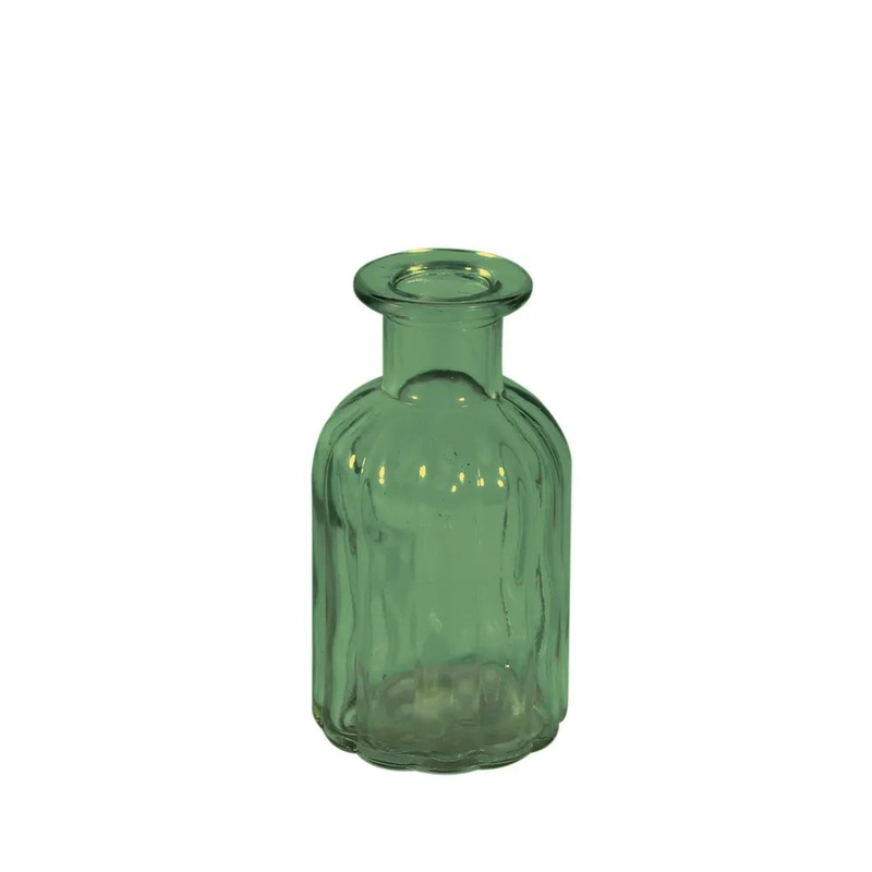 Flora Glass Bottle – 10cm – Green