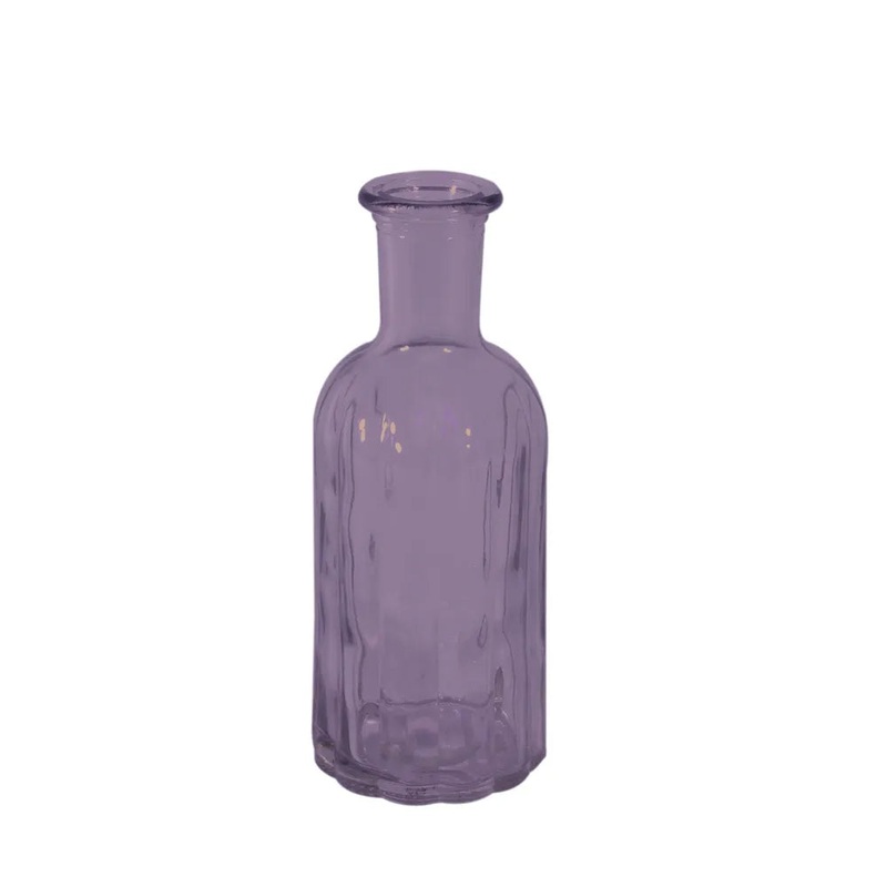 Flora Glass Bottle – 13.7cm – Lilac