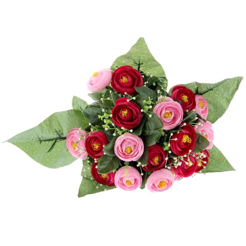 Ranunculus Bush x 35cm – Pink Mix – 18 Head