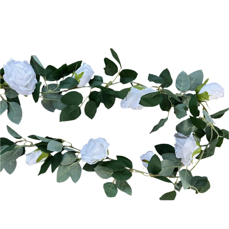 Rose Garland x 175cm – White
