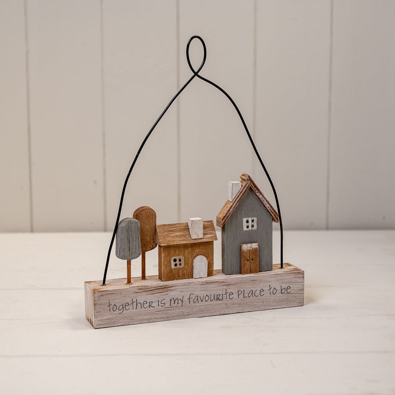 18cm Wooden Home Sign – ‘Together is My Favourite Place To Be’