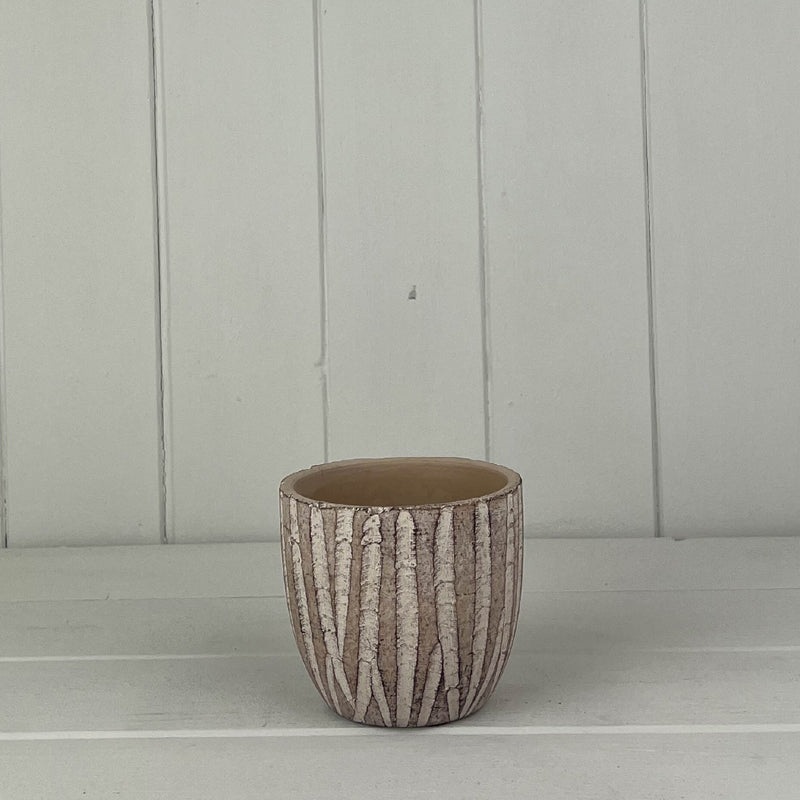 Cement Wave Sand Pot x 8cm