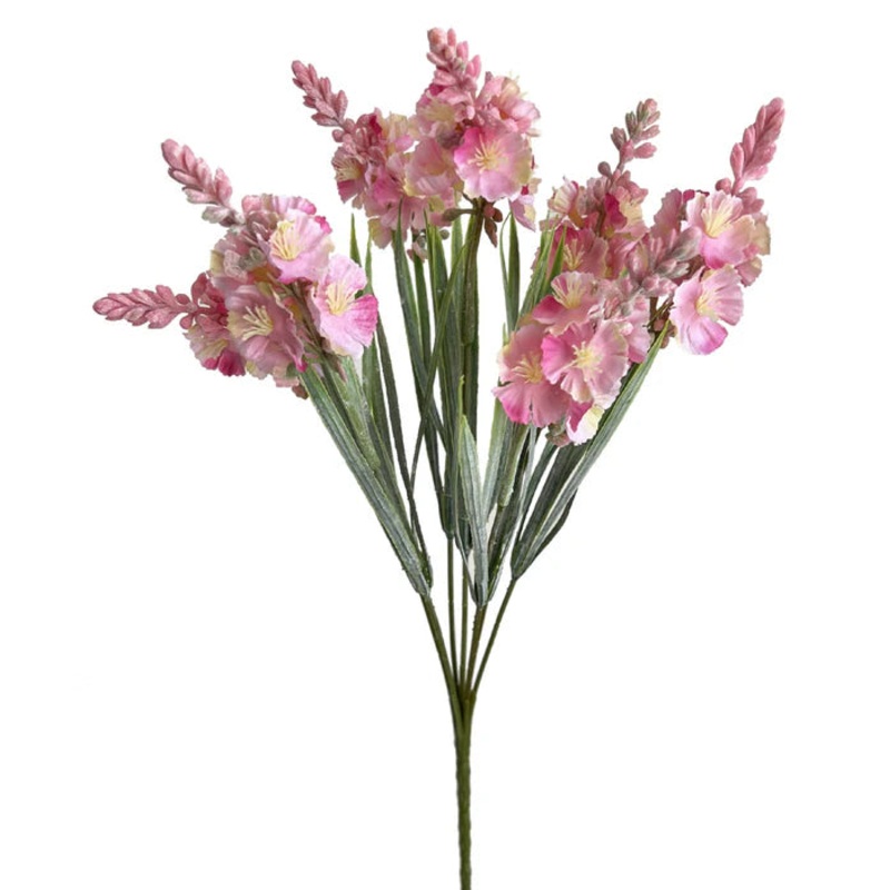 Mini Blossom Flower Spike Bunch – Pink – 39cm long