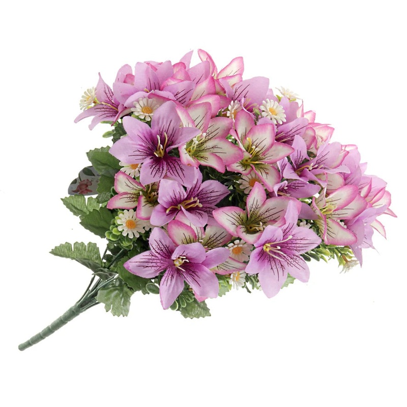 Alstromeria Flower Bouquet – Purple Mix – 16 heads