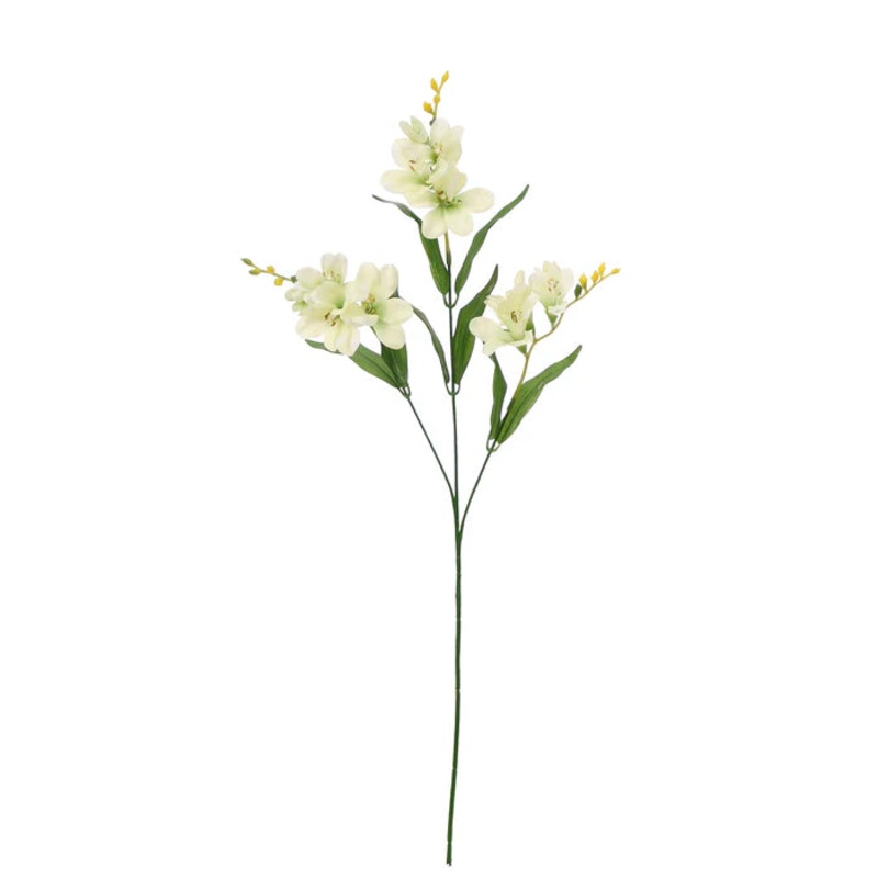 Artificial Freesia Spray x 73cm long –  Cream Ivory