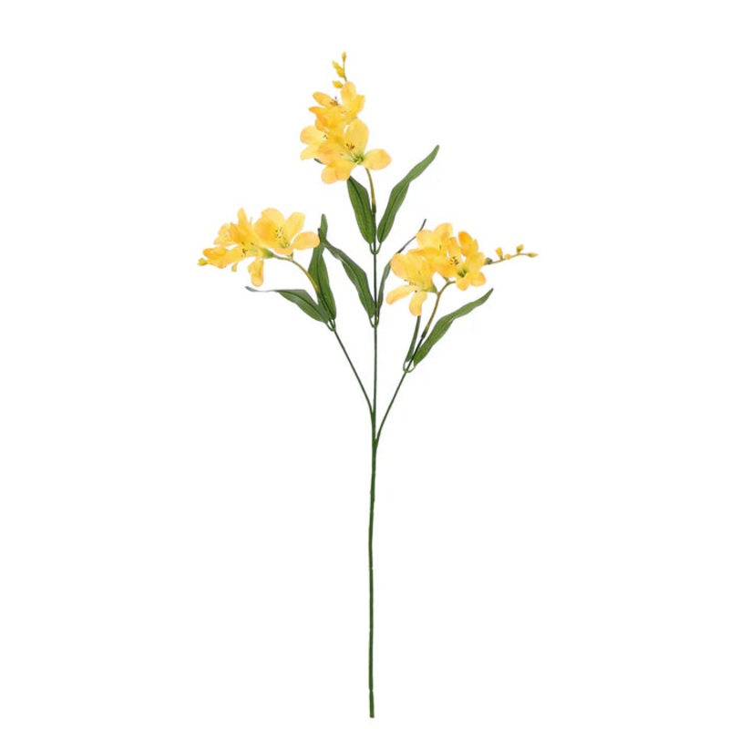 Artificial Freesia Spray x 73cm long – Yellow