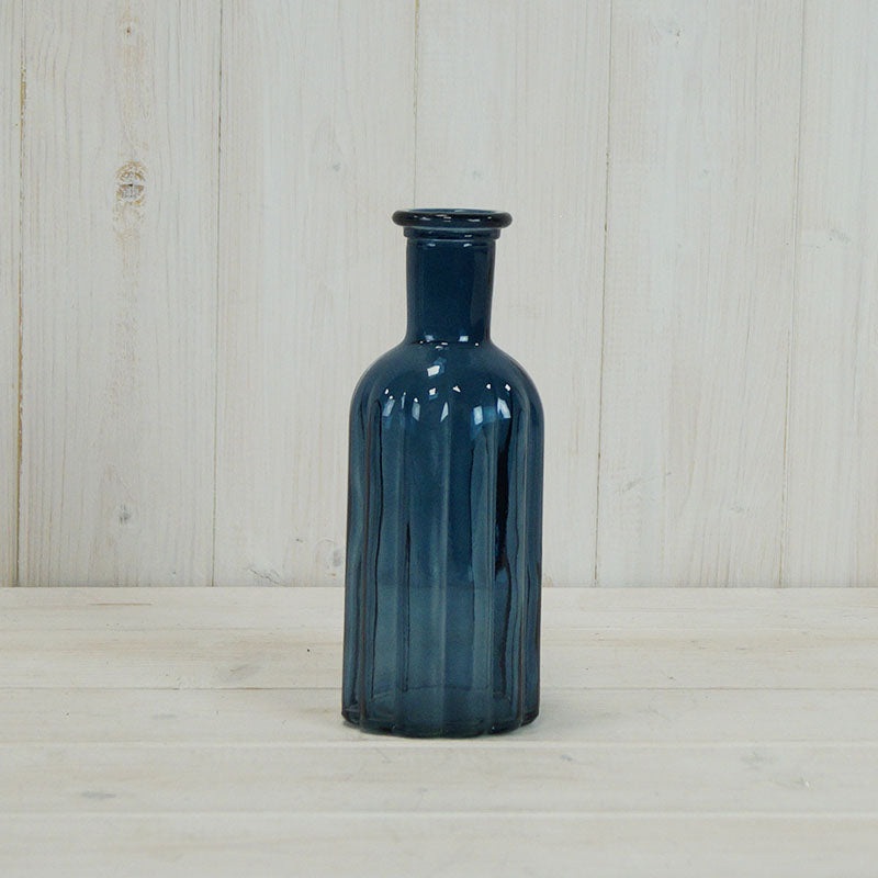 Blue Glass Bottle – H19cm