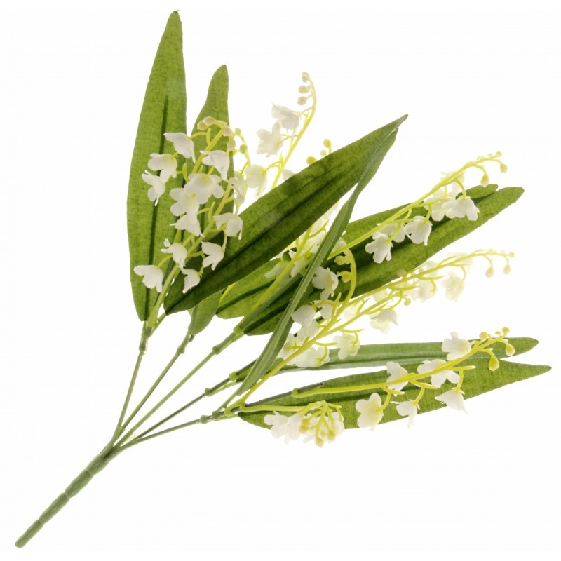 Green & White Lily of the Valley x 5 Stems