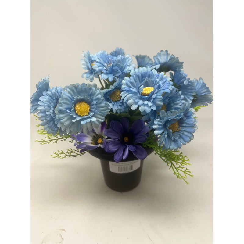 HANDMADE replacement pot Forget Me Not & Anemone