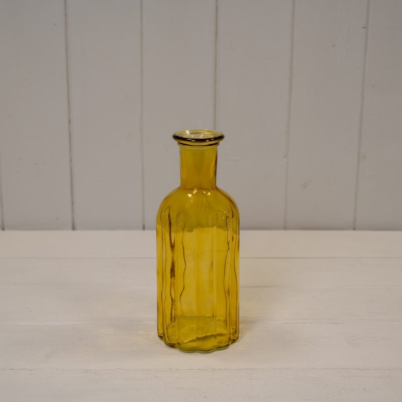 Yellow Glass Bottle – H19cm