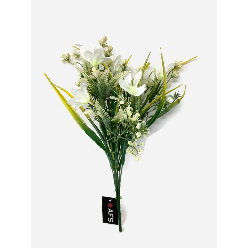 7 Stem White Jasmine Bush x 35cm