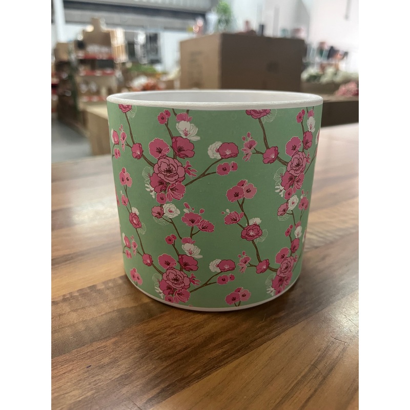 Ceramic Cherry Blossom Pot – 12cm