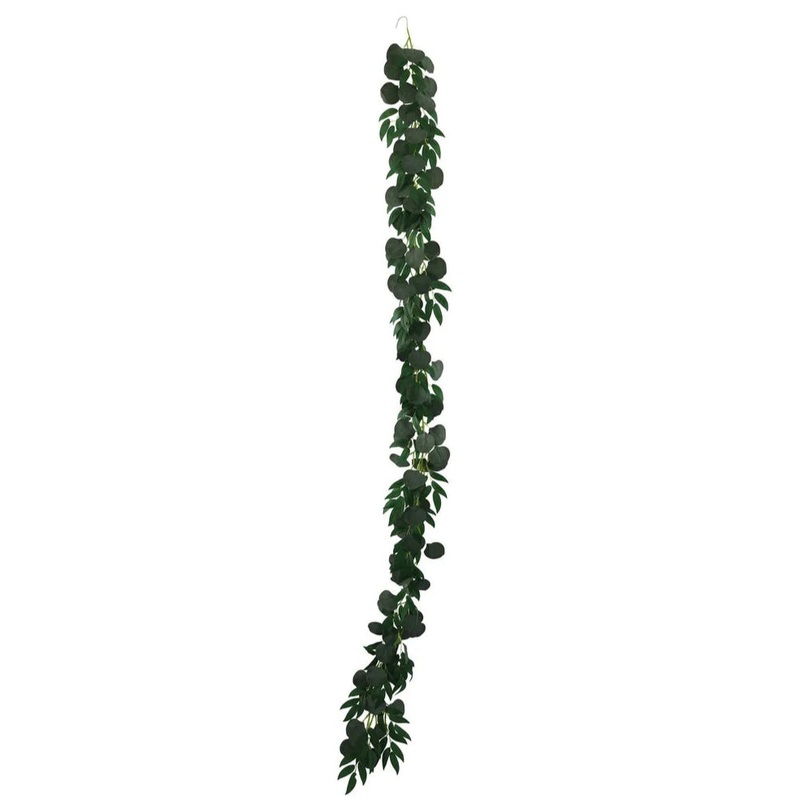Eucalyptus & Willow Leaf Garland – Green – 190cm