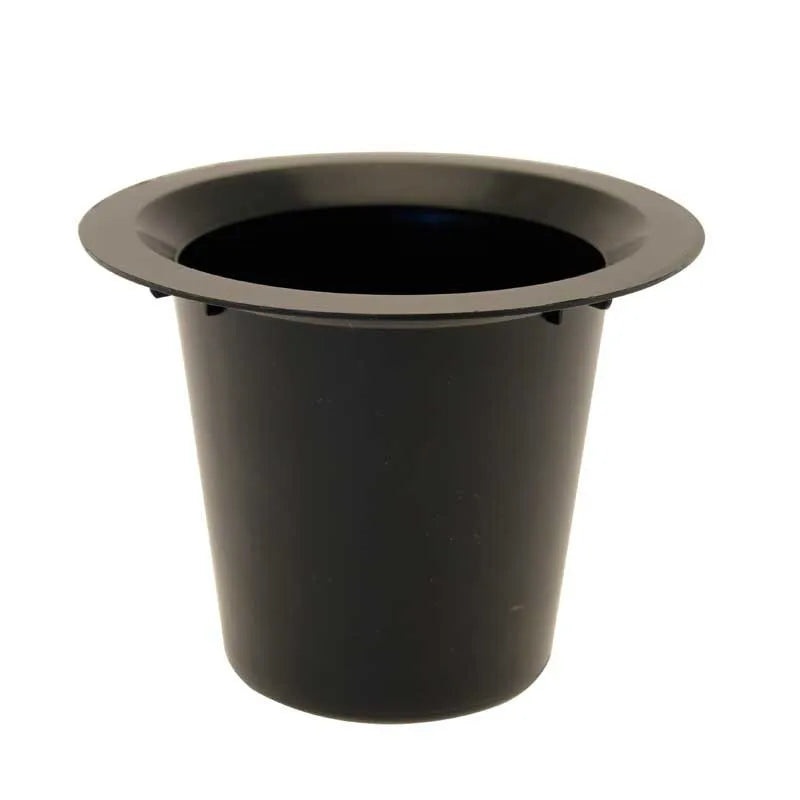 No Lid – Black Plastic Grave Vase Height 10cm – No Lid