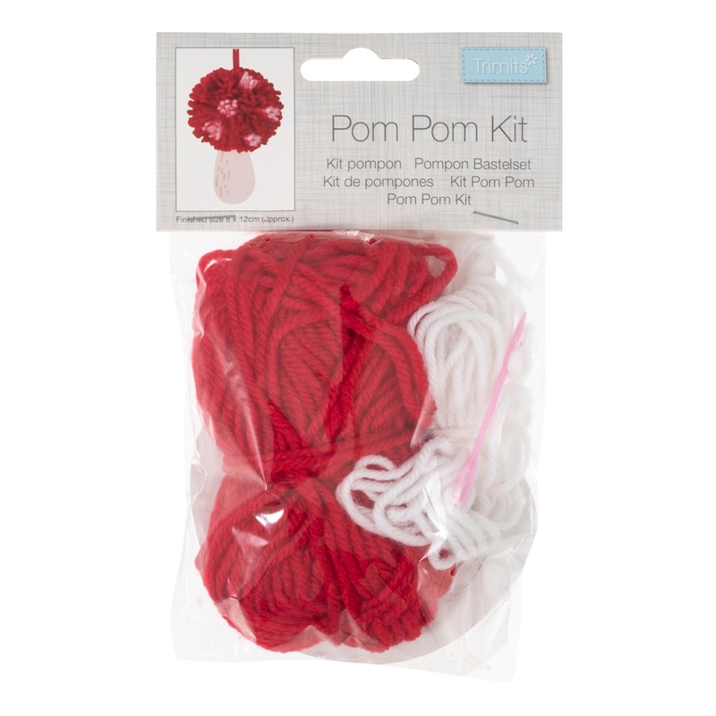 Pom Pom Craft Kit for Kids – Toadstool