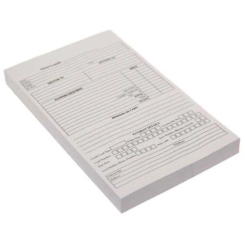 Shop Order Pad