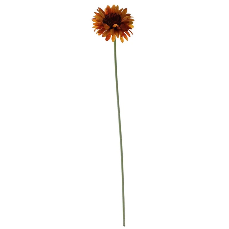 Single Stem Gerbera Flower x 50cm – Burnt Gold