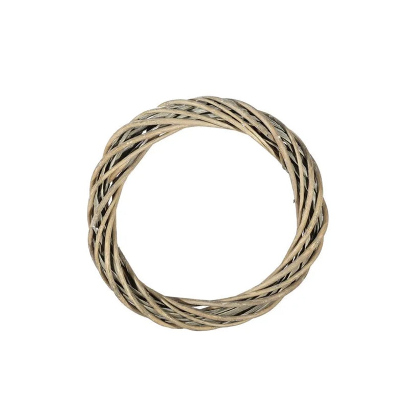 Unpeeled Willow Ring with a White Wash – 30x4cm