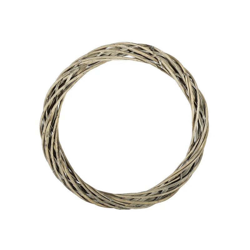 Unpeeled Willow Ring with a White Wash – 40x5cm