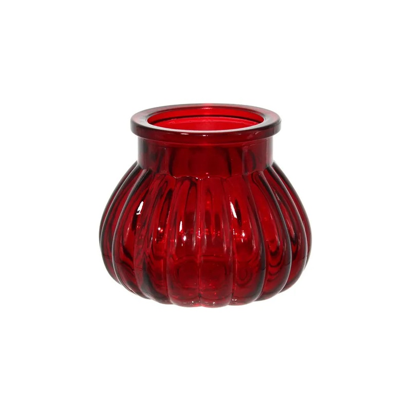 Veneto Glass Bubble Jar- Red – 7.5cm