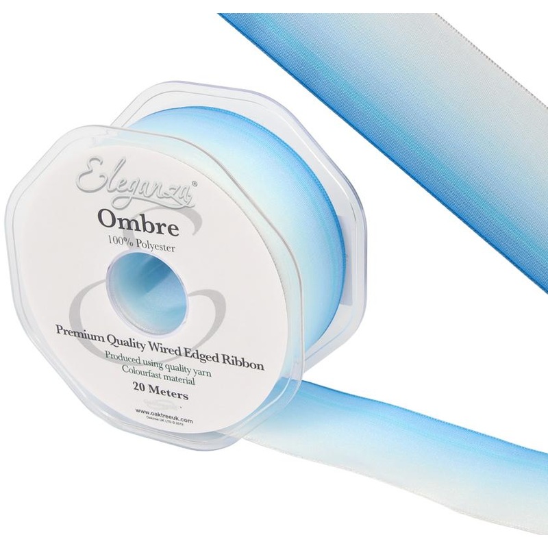 Wired Edge Ombre Ribbon 38mm x 20m – Tone 298