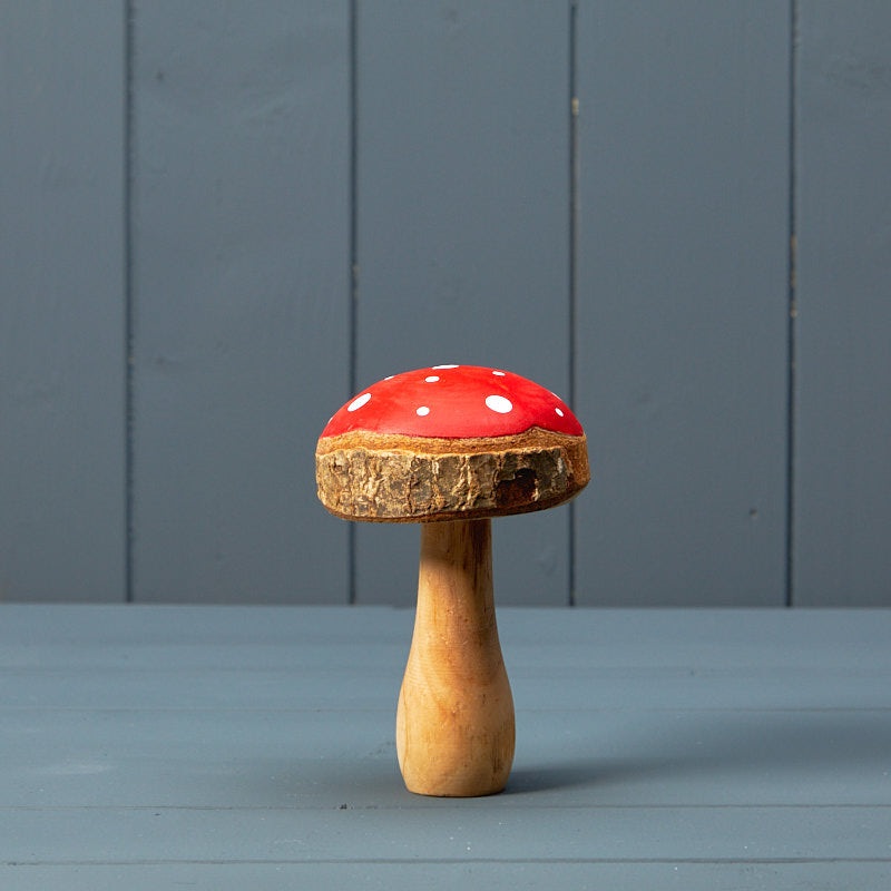 Wooden Mushroom x 13.5cm – Red