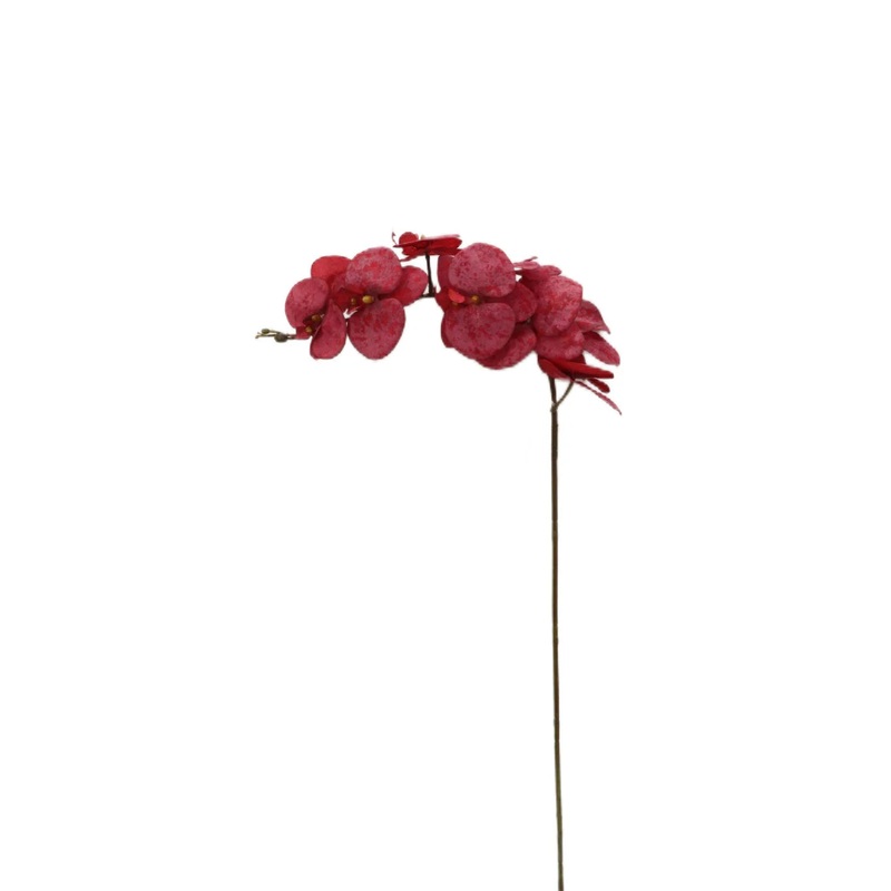 Artificial Phalaenopsis Orchid Spray – Red – 102cm long with 9 Heads