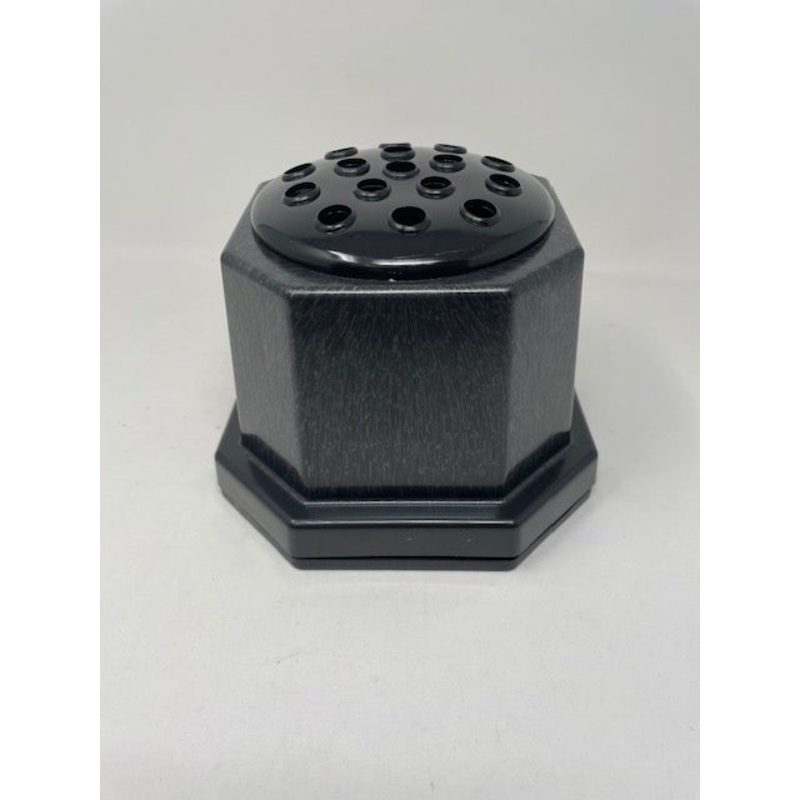 Black Memorial Pot with Black Top H13cm – Blank