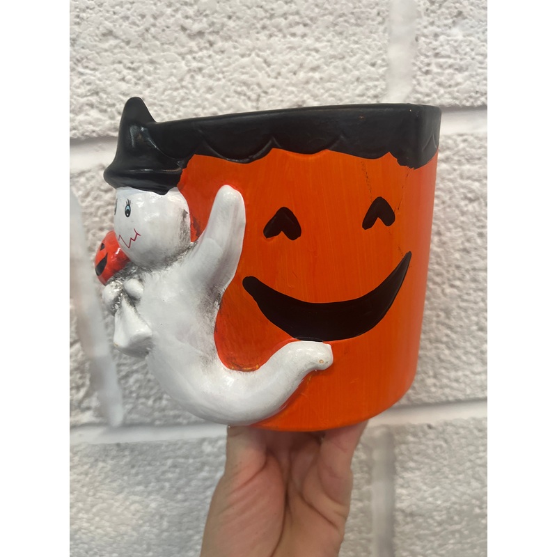 Ceramic Halloween Planter – Ghost