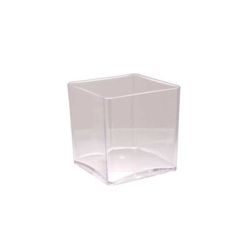 Clear Plastic Cube (H10cm)