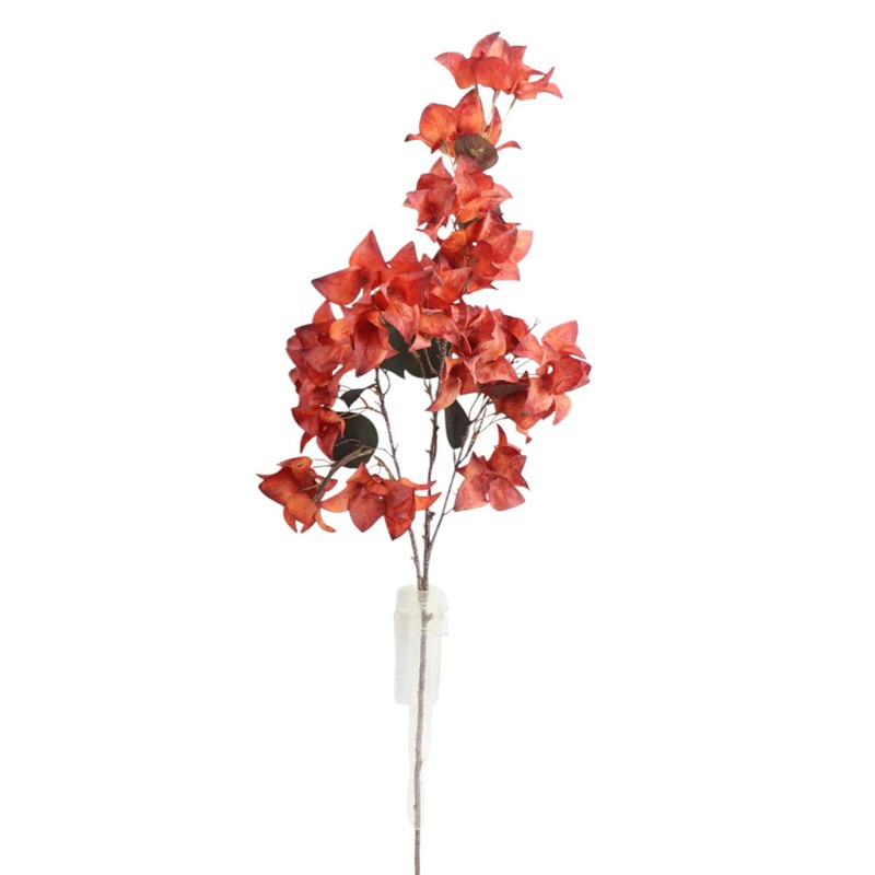 Dry Artificial Bougainvillea Spray – Orange (108cm long)