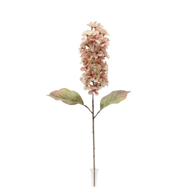 Dry Look Panicled Hydrangea Stem – 68cm long – Light Pink