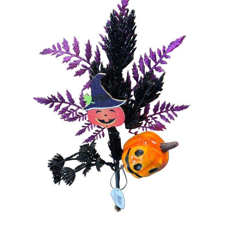Halloween Pick – Purple, Black and Orange x 35cm long