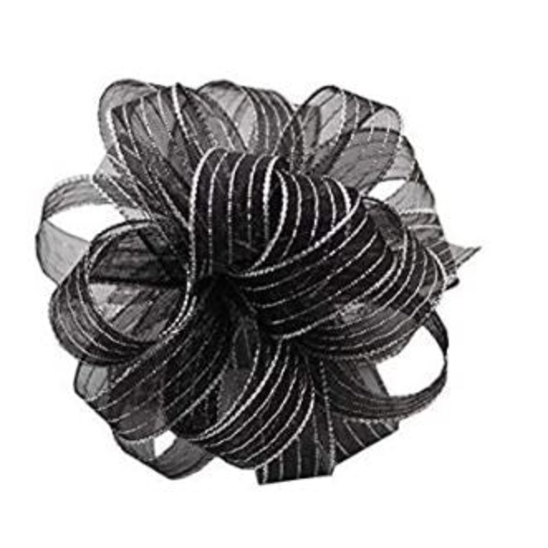 #3 Striped Chiffon Ribbon – Multiple Colors – 50 Yd/Roll