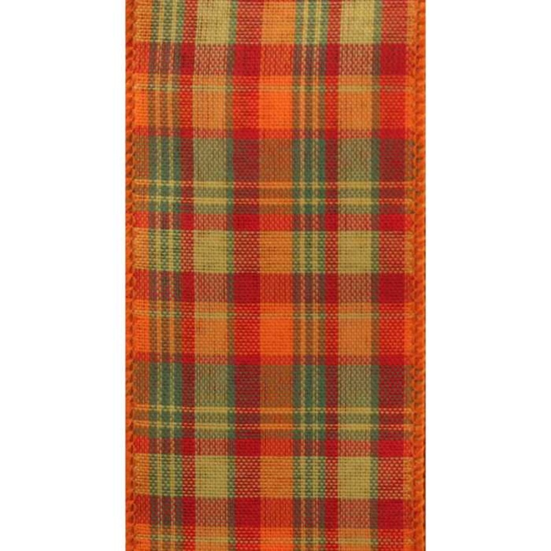#40 Orange Cider Plaid – 50 yards