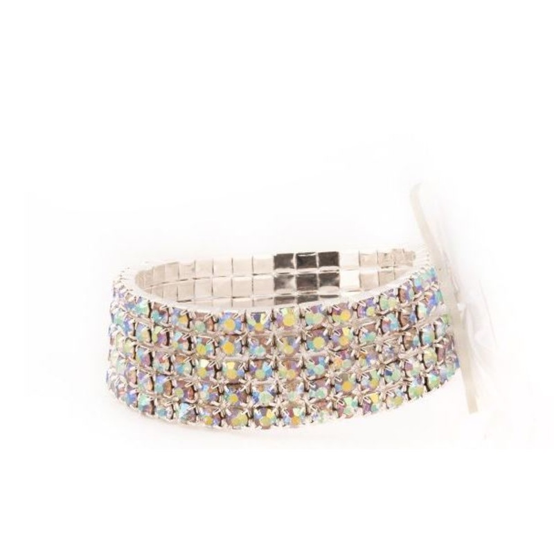 5 Row Rhinestone Wristlet – Multiple Colors – Each