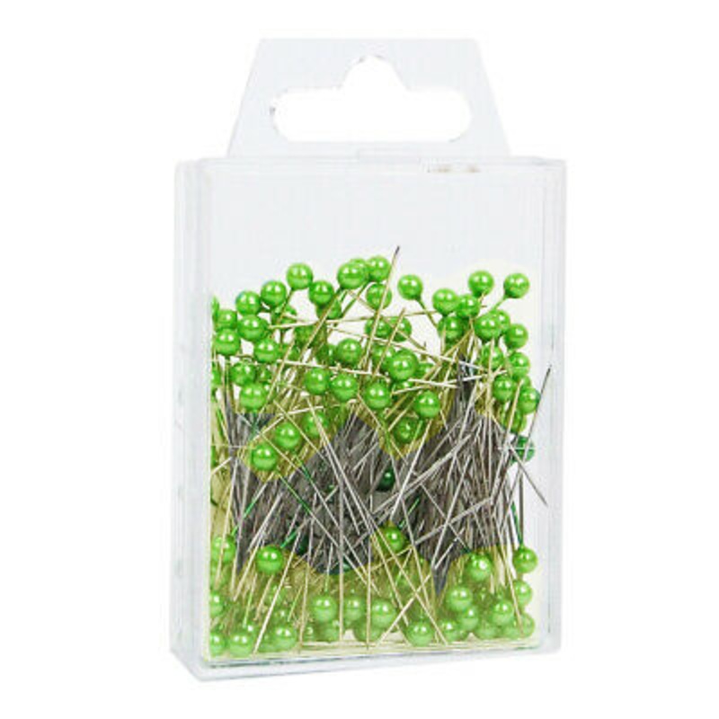 *PROM* 2 Roundhead Pins – Apple Green