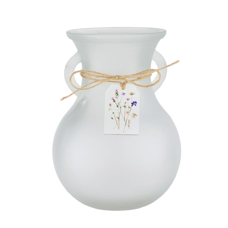 3610-06-1423  Crystal Frost w/ tag 8 Norah Vase – 6/Cs