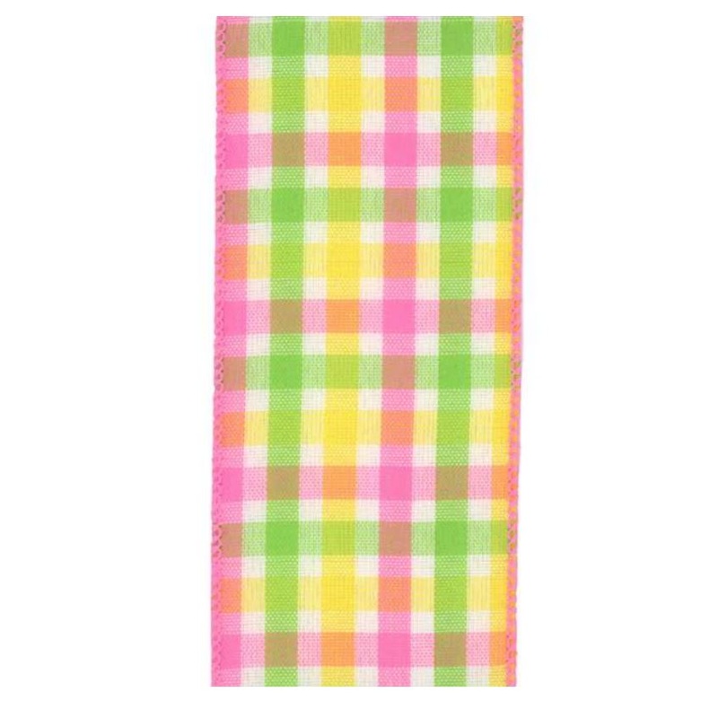 #9 W Anders Pink Yellow Ribbon – 50Yd/Roll