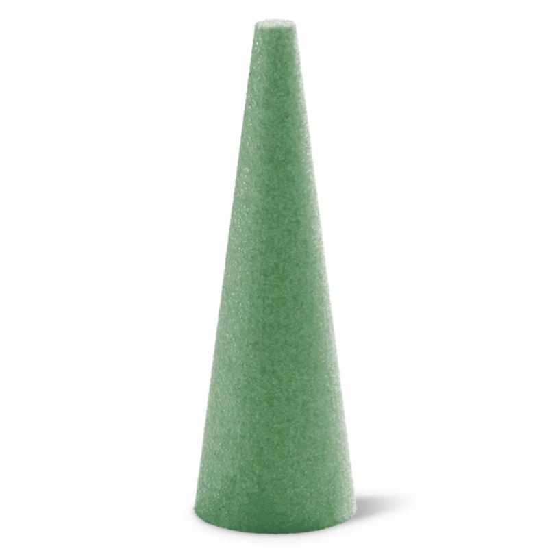 C124G Green Styrofoam Cone Insert