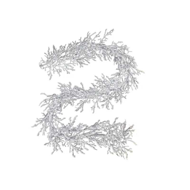 Snowy Twig Garland – White – 180cm long