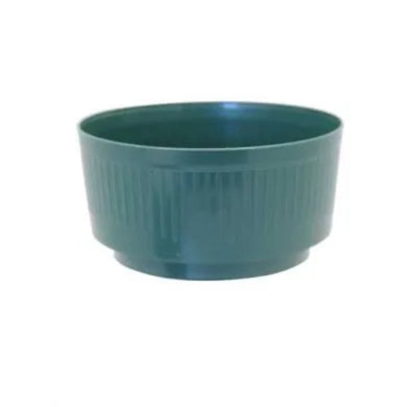 10 Green Bulb Bowls – Diameter 18cm