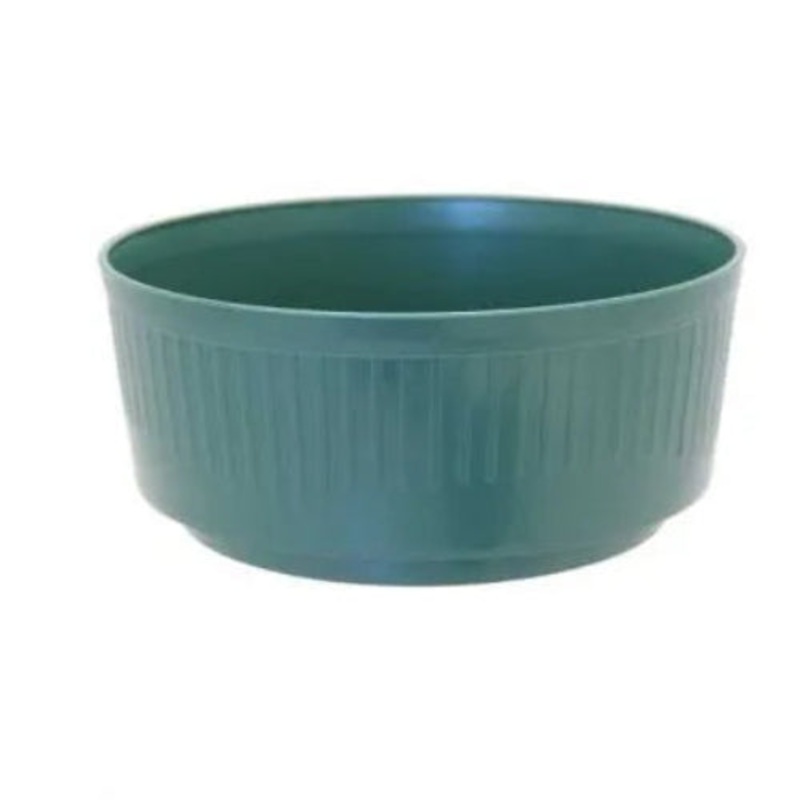 5 Green Bulb Bowls – Diameter 20.6cm