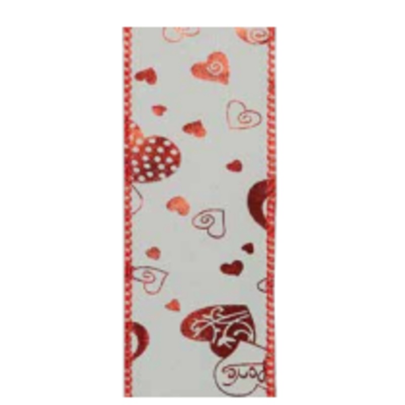 #9 Makaya Red Valentine’s Ribbon – 50 yard Value Roll